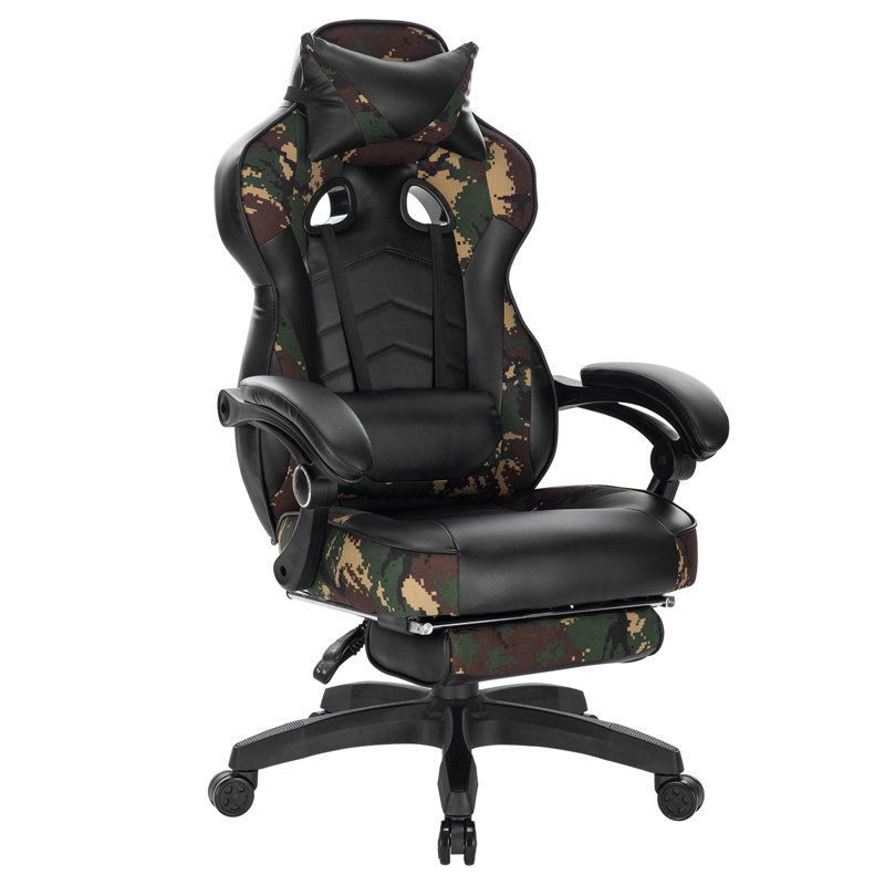 Inbox Zero Adjustable Swiveling PC & Racing Game Chair