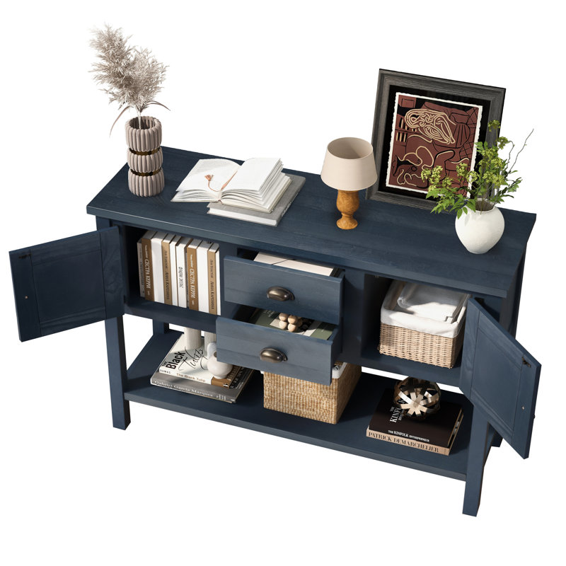 Buffets avec rangement, console rustique en bois aggloméré pour la cuisine