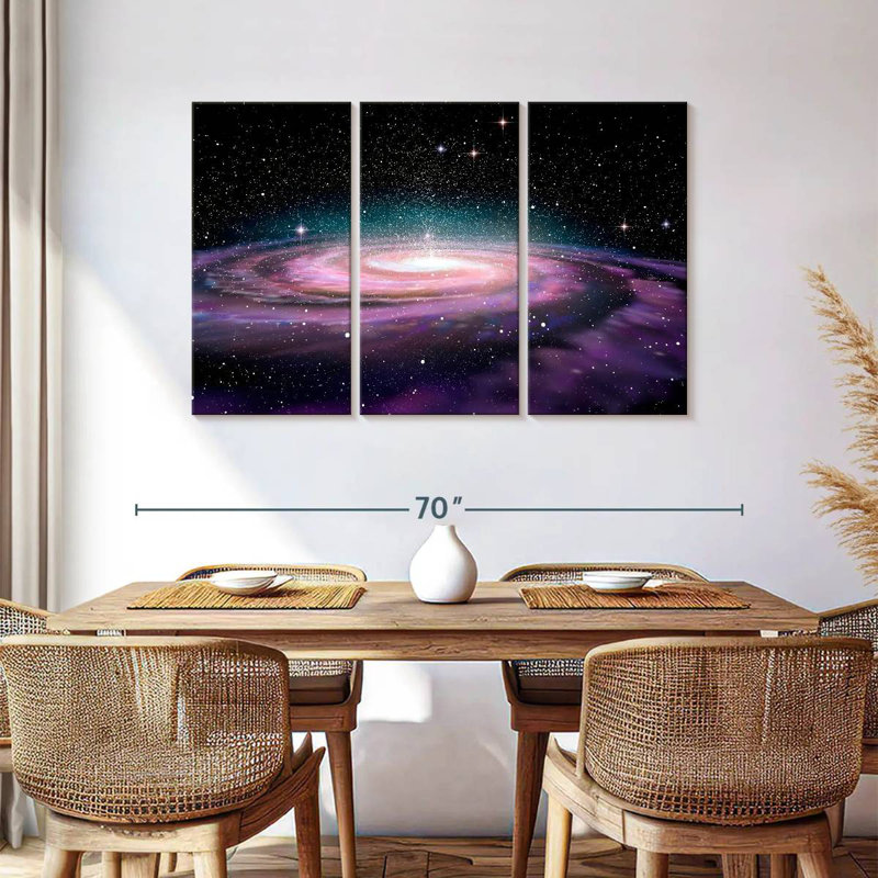 Oberle Deep Space Spiral Galaxy, 36" H x 57" W