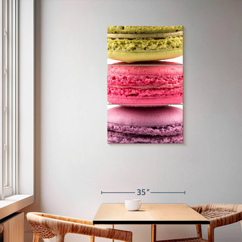 Yarlin Three Macarons, 57" H x 36" W