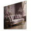Canapé lilas orné d'accents dorés I - lilas, art mural sur bois de pin naturel-1070457478
