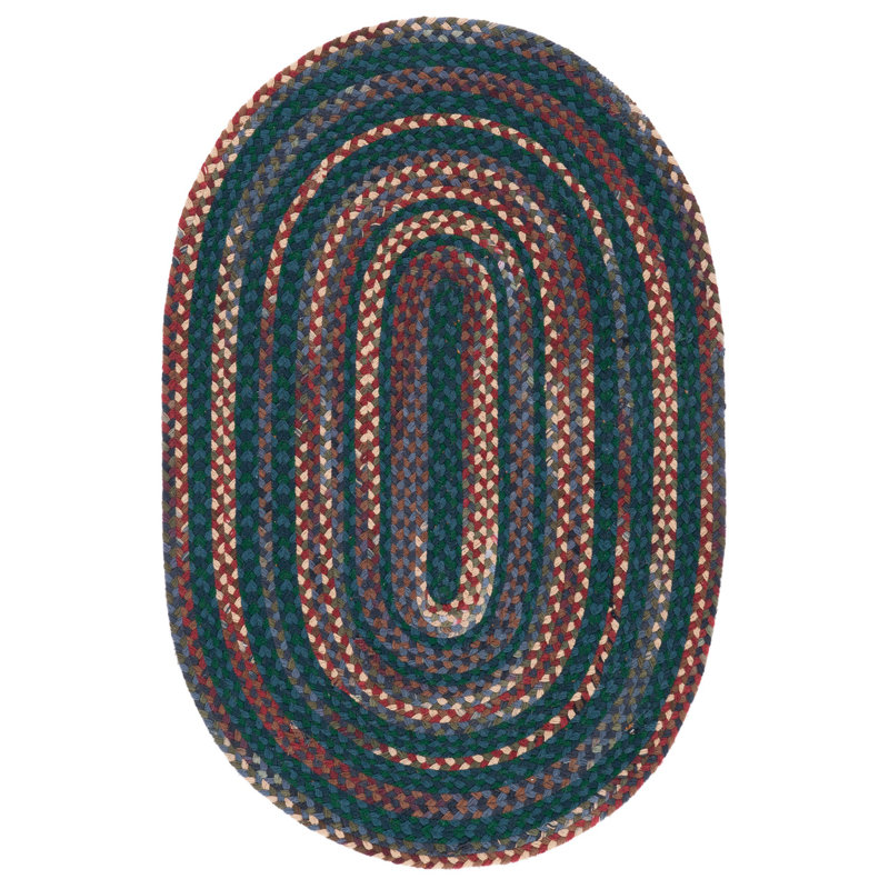 Randalia Flat Weave Cotton Rug, Oval 4' x 6'