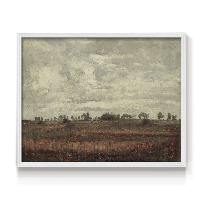 Paysages rétro-DCxxxi-impression encadrée - réversible, H 11 po x l 14 po, Blanc