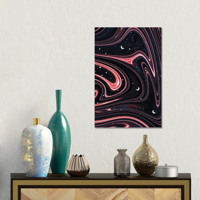 Marbled Space 1 Piece Wall Art on Canvas