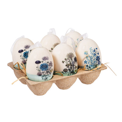 2.6'' Glass Plants & Flowers Ball Ornament