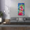 "Epic Graffiti" My Heart Blooms For You 2 "par Dorothy Fagan, art mural sur toile, 30 po x 60 po