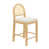 Cream Polyester/ Warm Pine Frame selected