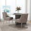 Chaise d'appoint rembourrée en velours Farr avec pieds argentés Farr-441903411