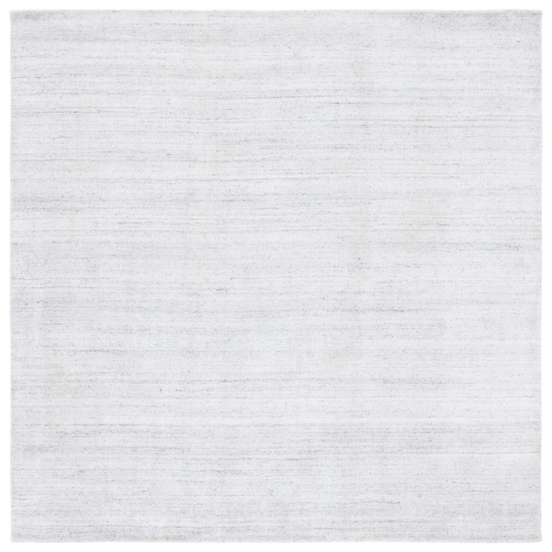 Tapis rayé tissé à la main Lavonia, Carré 6 pi
