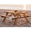 Aaliyah 6 - Person Wood Patio Dining Set with Rectangular Table-1959720809