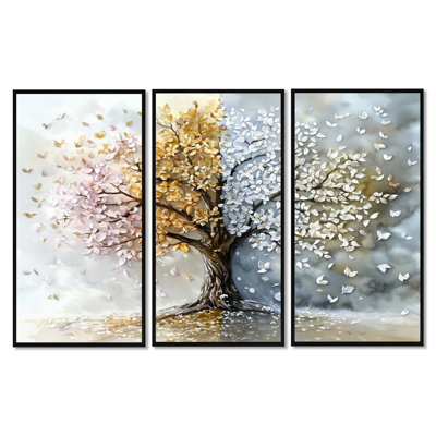 «Four Season Tree of Life I», ensemble de reproductions d'art mural arbre de vie