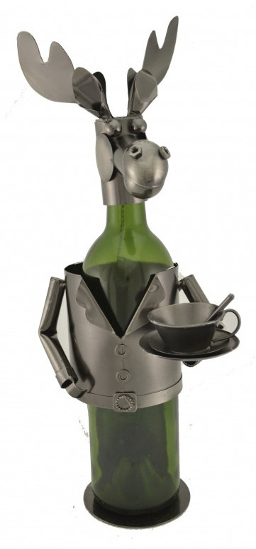Tabletop Wine Bottle Rack in Silver