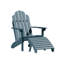 Chaise Adirondack en plastique avec repose-pieds Anette-246642439