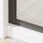 34 inch Walk-in Wet-room Shower Screen Door, Black Finish with Tempered Clear Glass
