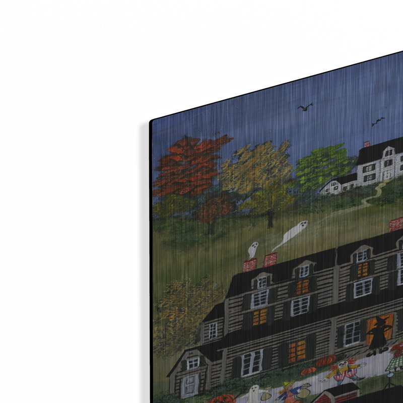  «Halloween In The Valley» par JL Munro, art mural en métal, 24 po x 36 po, H 36 po x l 24 po