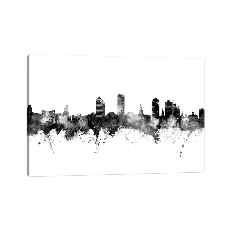 Tallahassee Florida Skyline by Michael Tompsett - Print on Canvas, Wrapped Canvas, 66.04cm H x 101.6cm W x 3.81cm D