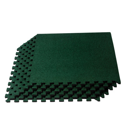 3/8'' Carpet Top Foam Floor Tile 100 Square Feet (25 Tiles)