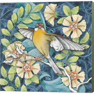 Art and Crafts Bird IV par Elyse Deneige - reproduction d'art sur toile tendue