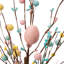 Arbre de table avec œufs de Pâques