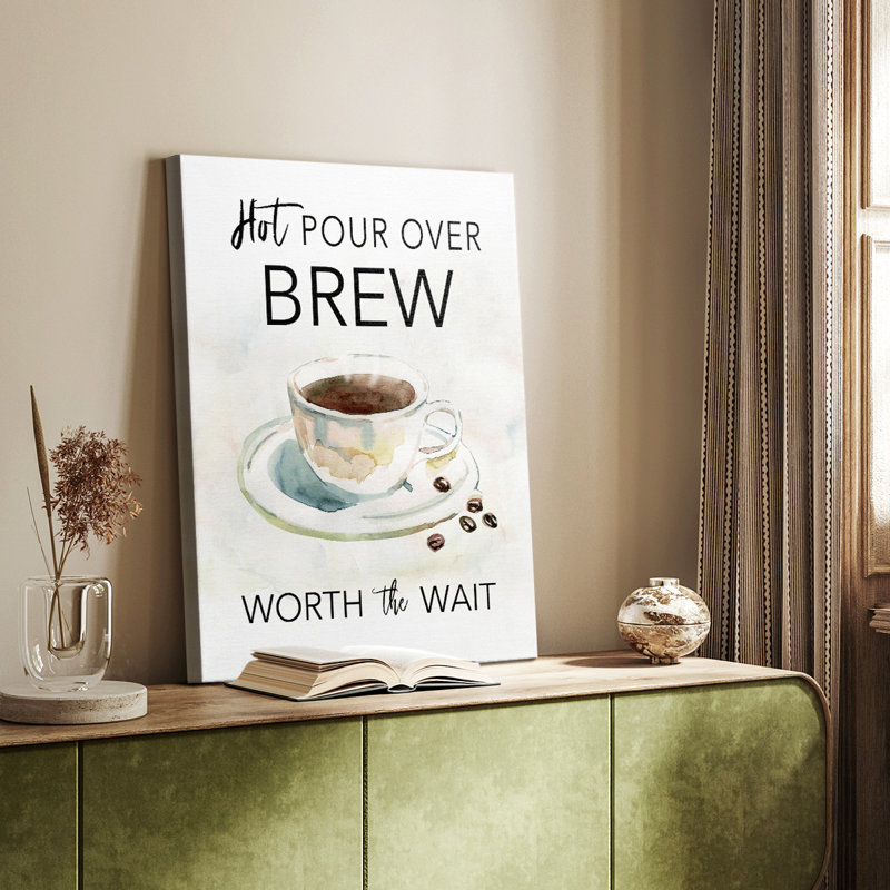 Hot Pour Over Brew - Cavas enveloppés de galerie, H 48 po x l 32 po