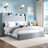 Hydraulic Lift Up Storage Upholstered Platform Bed With Shelf And Charging Station-1668359034-1668359029