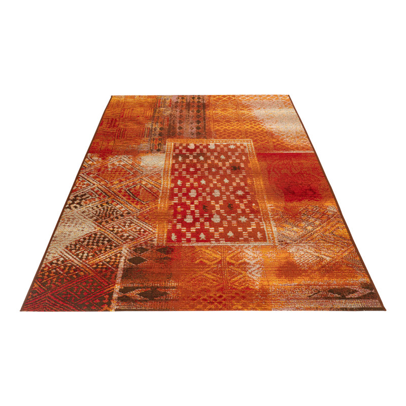 Cheisa Uni Area Rug, Rectangular 120 x 170cm, Orange