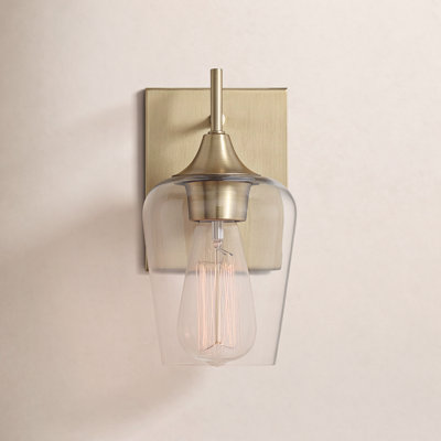 Breena 1-Light Dimmable Armed Sconce