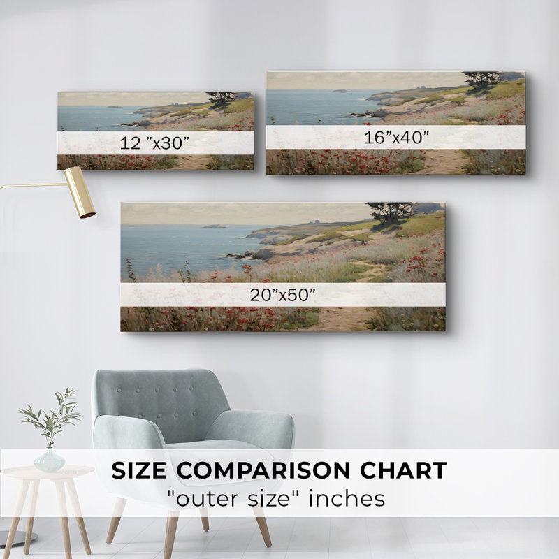 Série paysage - MIX - Toile tendue avec châssis - Prêt à accrocher, H 12 po x l 30 po
