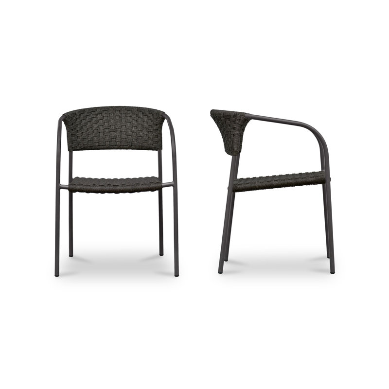 Outdoor Dining Armchair, Brown, Brown