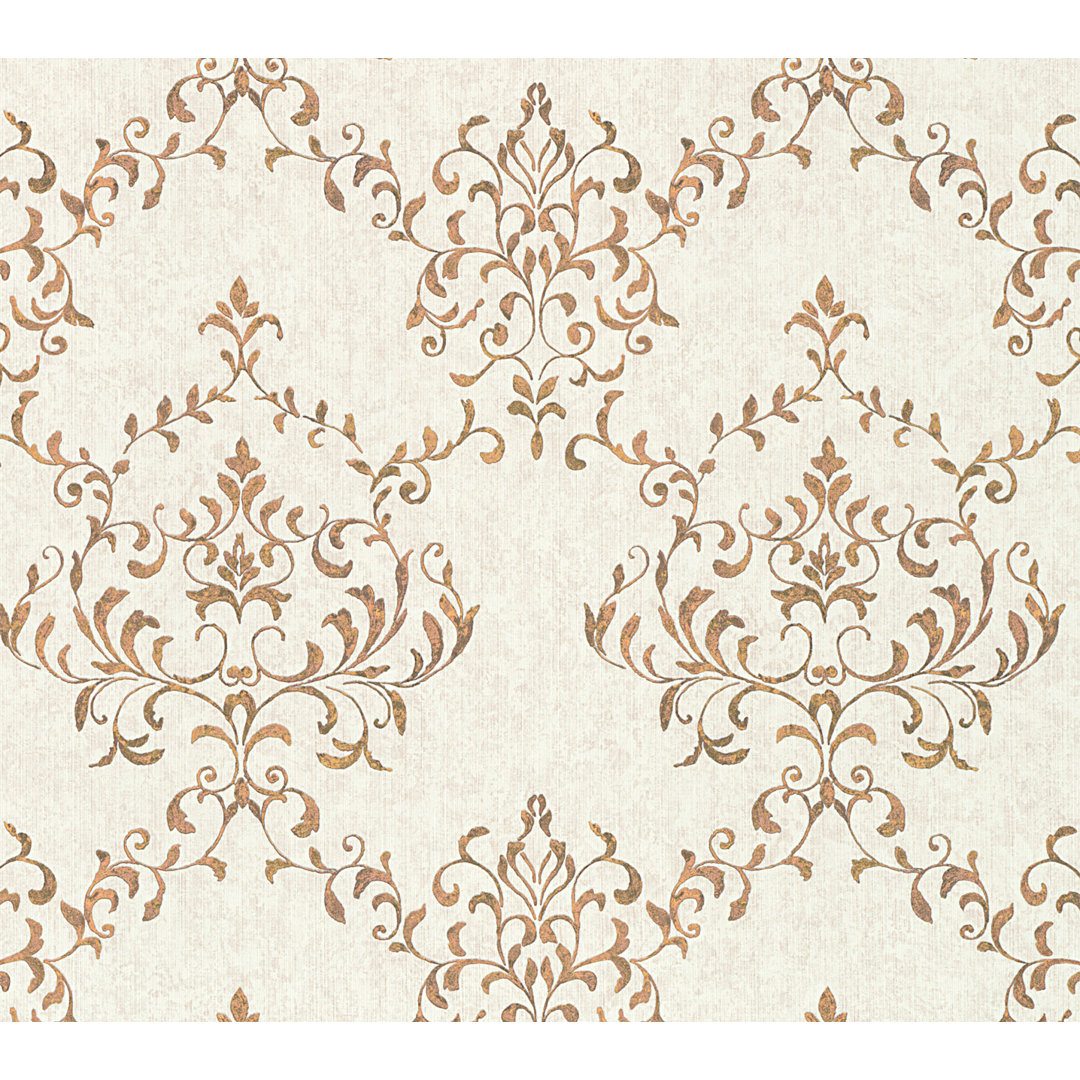 Neapolis 3 Neapolis 3 Floral Lattice Damask Design 33' L x 21" W Metallic Wallpaper Roll Galerie Wallcoverings 