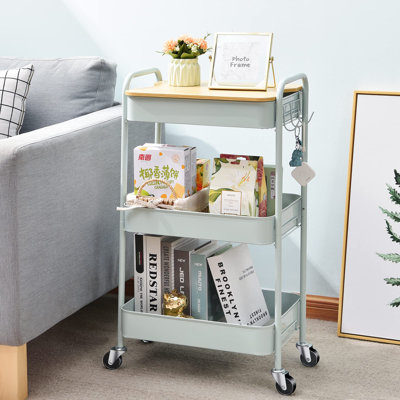 Adyanna 79 cm H x 44 cm W Utility Cart
