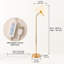 63.4 " Polished Arched Floor Lamp