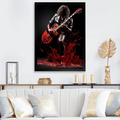 Xabian, rouge, noir, musique, guitare, passion