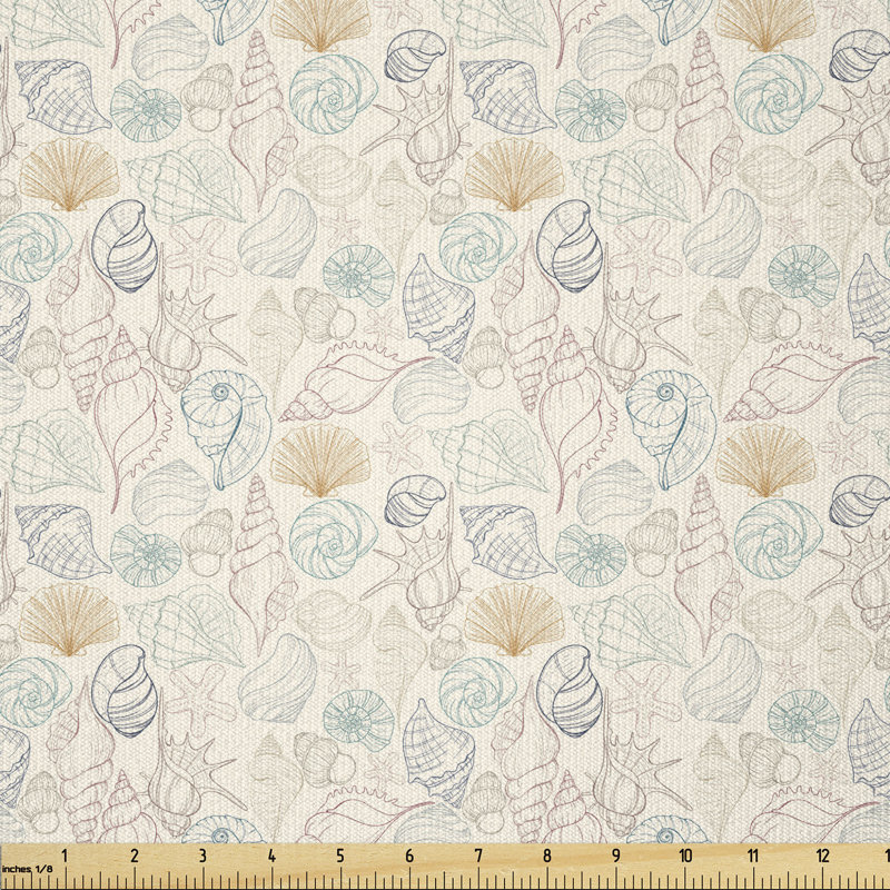 Deilani Sea Shells Starfish Marine Multi-Purpose Fabric