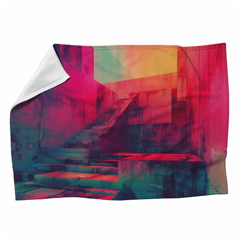 Machine Printed Throw Blanket, 60" x 80"