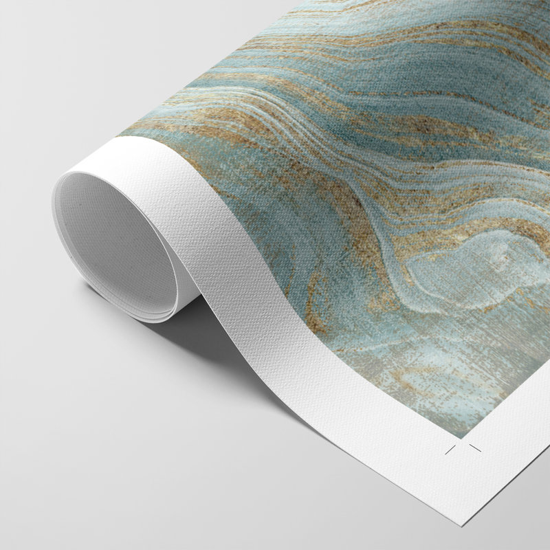 Agate bleue - impression sur toile seulement - non encadrée
