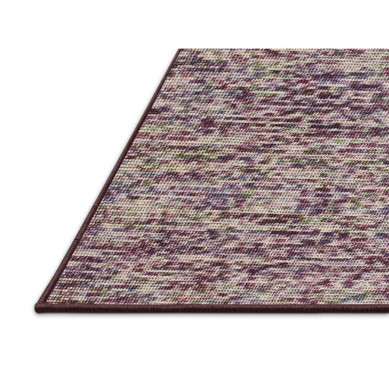 Tapis mauve/ivoire contemporain, Rectangle 5 pi x 7 pi