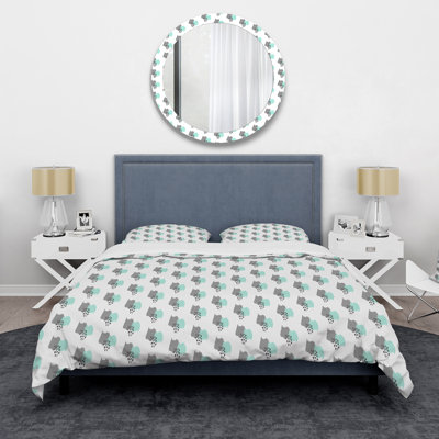 Ensemble de housse de couette en microfibre Raidel