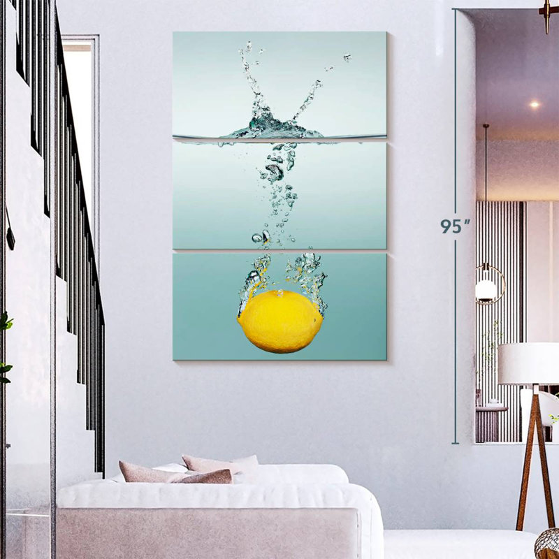 Yarlin Lemon Splash, 74" H x 48" W