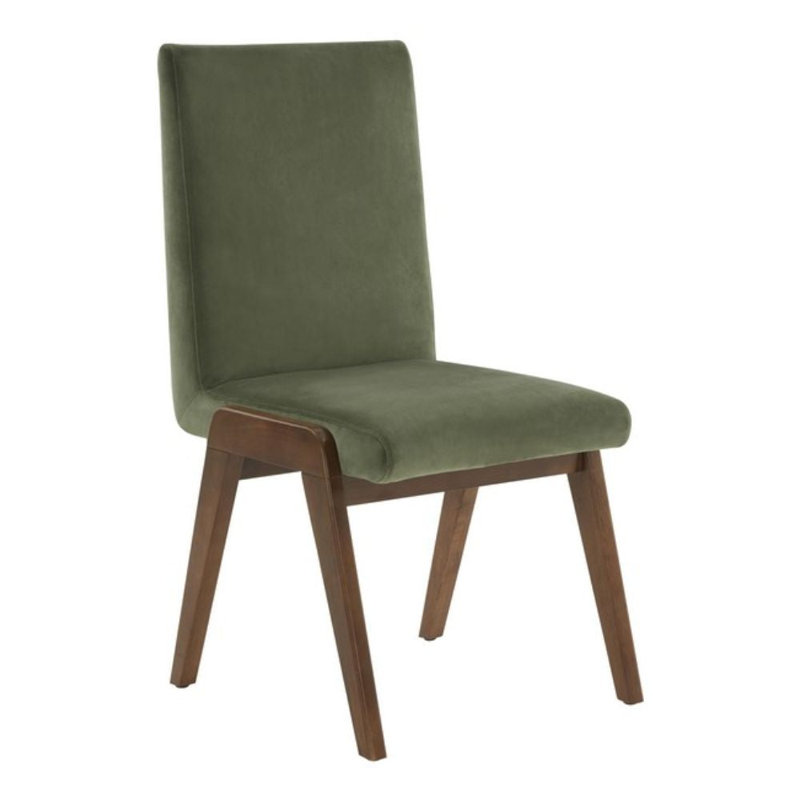 Chaise parsons capitonnée en tissu