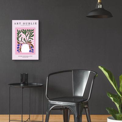 Art mural en verre Winston Porter «Periwinkle Flowers» par Design Fabrikken