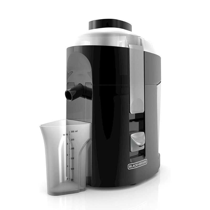 Black 400 Watt Electric Juice Extractor with Pulp Receptacle