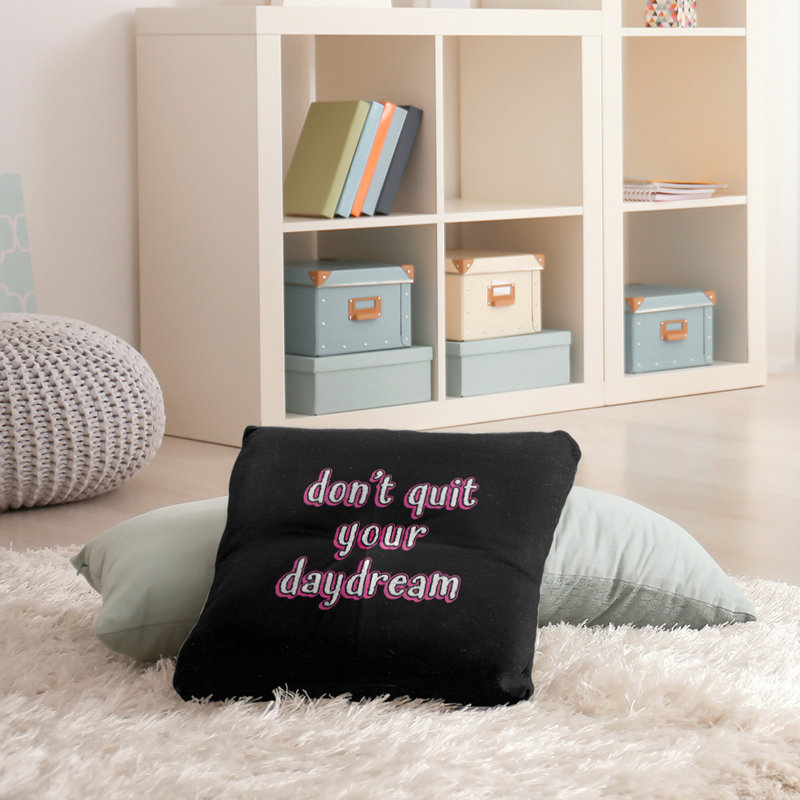 Reversible Throw Pillow, 26" H x 26" W, Pink