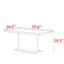 Table de salle à manger de style nordique avec lumière de luxe moderne-235684955