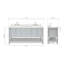 Ensemble de meuble-lavabo double 73 po Moille Bayhill-160240019