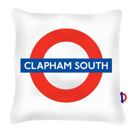 Clapham South Tube Station London Transport Cushion