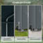 Outsunny 1.6 x 2.2m Garden Storage Shed Tent Large Door Dark Grey
