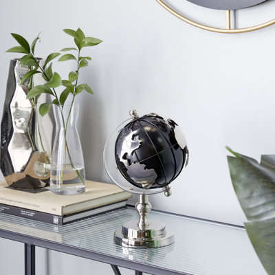 Globe terrestre en aluminium