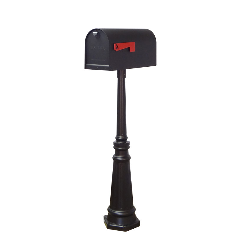 Boîte aux lettres trottoir en acier avec poteau tacoma inclus Titan