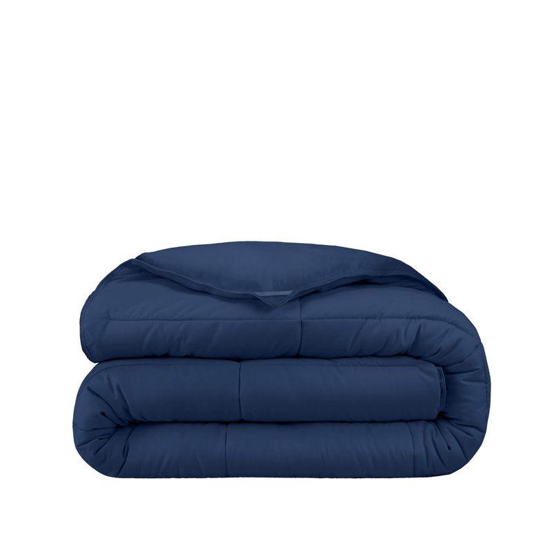 Down Alternative Comforter Duvet Insert, Twin/Twin XL, Dark Blue